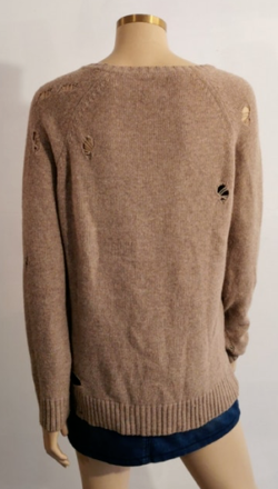 Beige Keyhole Jumper