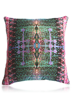 ANJALI HOOD - Lilac Breasted Roller Cushion - Designer Dress hire