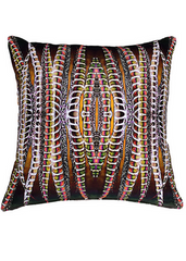 ANJALI HOOD - Orange Breasted Trogon Cushion - Designer Dress Hire