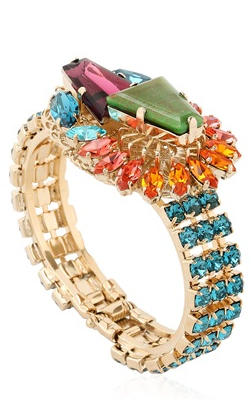 ANTON HEUNIS - Crystal Cluster Bracelet - Designer Dress hire
