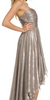 ARIELLA - Ivy Silver Gown - Designer Dress hire