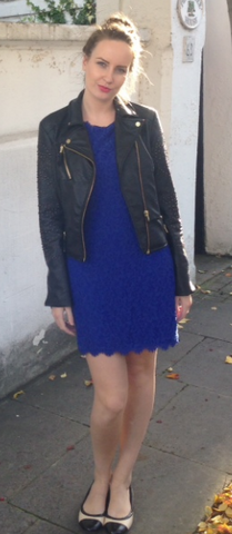 DIANE VON FURSTENBERG - Zarita Lace Dress Blue - Designer Dress hire