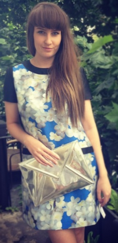 VICTORIA BECKHAM - Photo Print Dress - Designer Dress hire