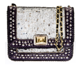 ANGEL JACKSON - Studded Sequin Satchel - Designer Dress hire