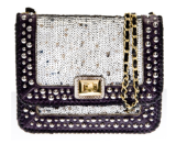 ANGEL JACKSON - Studded Sequin Satchel - Designer Dress Hire