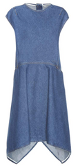 BALENCIAGA - Denim Asymmetrical  Dress - Designer Dress Hire