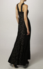 BCBGMAXAZRIA - Black Lace Gown - Designer Dress hire