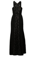 BCBGMAXAZRIA - Black Lace Gown - Designer Dress Hire