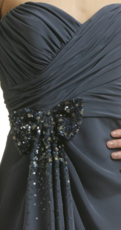 BADGLEY MISCHKA - Bow Waist Gown - Designer Dress hire