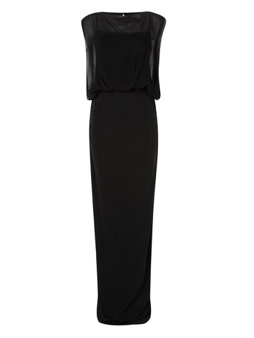 NICOLE MILLER - Riley Gown Black - Designer Dress hire