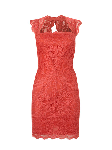 NICOLE MILLER - Eva Dress Watermelon - Designer Dress hire
