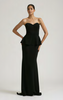 ADRIANNA PAPELL - Sequin V-Neck Black Dress - Designer Dress hire 