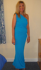 GORGEOUS COUTURE - The Bailey Maxi Turquoise - Designer Dress hire