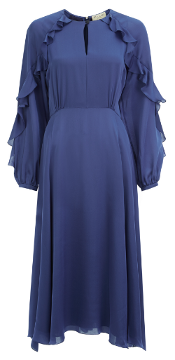 Ophelia Blue Ruffle Dress | Rent Beulah Dresses  Girl Meets Dress
