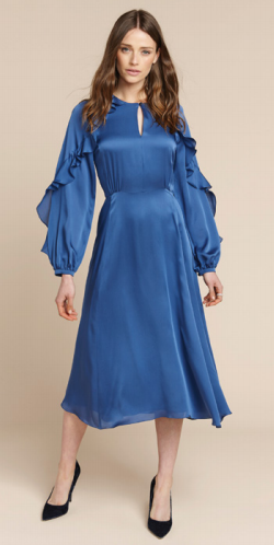 Zenana Living Life Full Size Layered Ruffle Sleeve Dress – Blue Hawthorn  Boutique