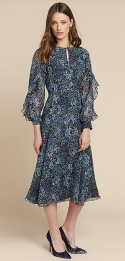 Ophelia Floral Ruffle Dress