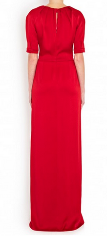 BEULAH - Burgundy Painted Lady - Designer Dress hire