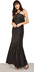 MIMI + ALICE - Charlotte Ruffled Halter Dress - Rent Designer Dresses at Girl Meets Dress