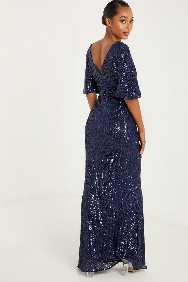 Navy sequin hot sale