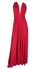 BUTTER BY NADIA - Jersey Gown Red - Rent Designer Dresses at Girl Meets Dress