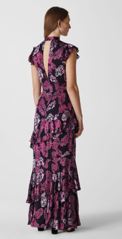 WHISTLES - Butterfly Devore Maxi Dress - Designer Dress hire