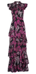 WHISTLES - Butterfly Devore Maxi Dress - Designer Dress Hire