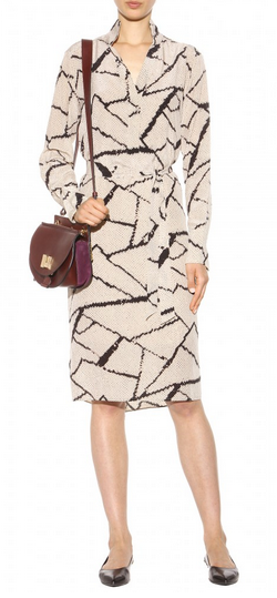 Fabimo Printed Silk Dress Girl Meets Dress