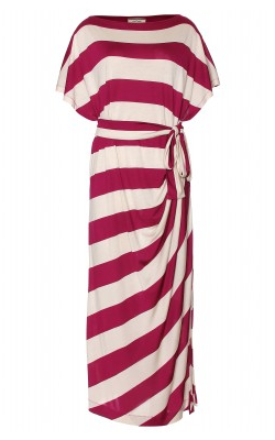 BY MALENE BIRGER - Striped Raspberry Dress - Designer Dress hire