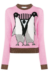 CHIARA FERRAGNI - Pink Penguin Jumper - Designer Dress Hire