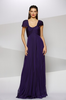 CARMEN MARC VALVO - Iridescent Chiffon Gown - Designer Dress hire