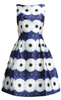 CHI CHI LONDON - Blue White Flower Dress - Designer Dress hire 