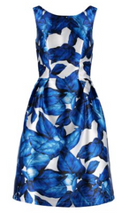 CHI CHI LONDON - Blue White Flower Dress - Designer Dress Hire