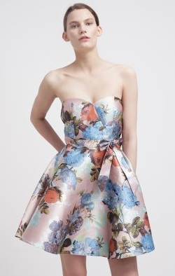 CHI CHI LONDON - Pink Flower Mini Dress - Designer Dress hire
