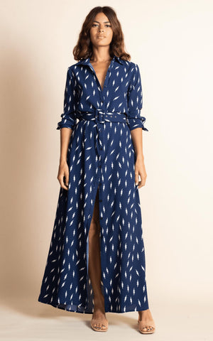 DANCING LEOPARD - Dove Dress Lightning Bolts - Designer Dress hire
