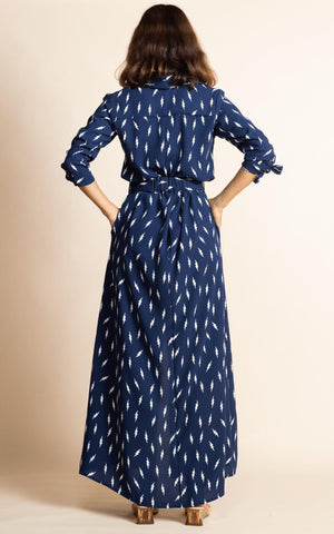 DANCING LEOPARD - Dove Dress Lightning Bolts - Designer Dress hire