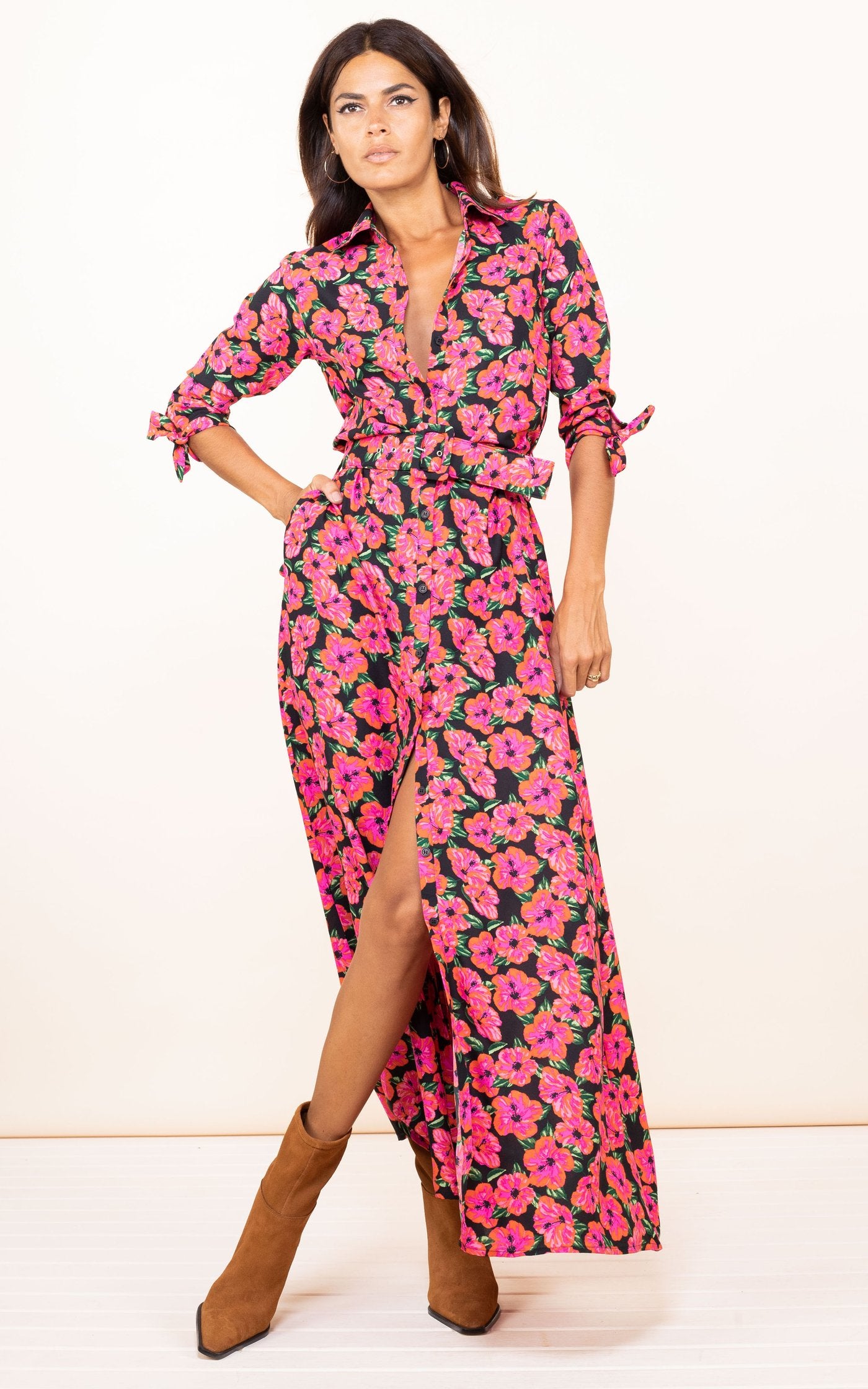 dancing leopard pink dress Maxi dress Dancing Leopard Multicolour size 10 UK in Polyester