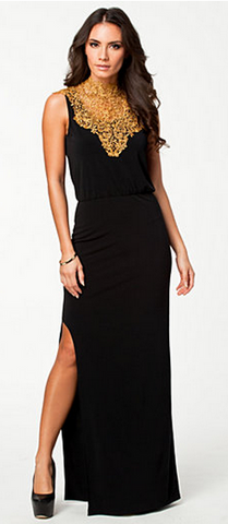 DARK PINK - Joy Halter Maxi Dress - Designer Dress hire