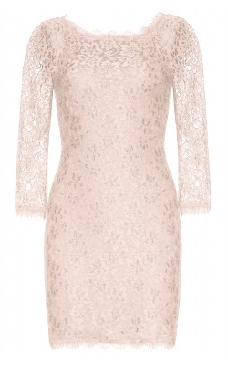 DIANE VON FURSTENBERG - Zarita Lace Dress Pink - Designer Dress hire