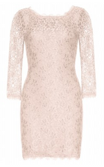 DIANE VON FURSTENBERG - Zarita Lace Dress Pink - Designer Dress Hire