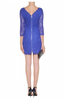 DIANE VON FURSTENBERG - Zarita Lace Dress Blue - Designer Dress hire