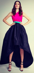 DIMA AYAD - Flared Tricolor Dress - Rent Designer Dresses at Girl Meets Dress