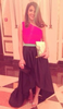 DIMA AYAD - Flared Tricolor Dress - Designer Dress hire