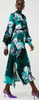 KAREN MILLEN - Drama Floral Satin Maxi - Designer Dress hire