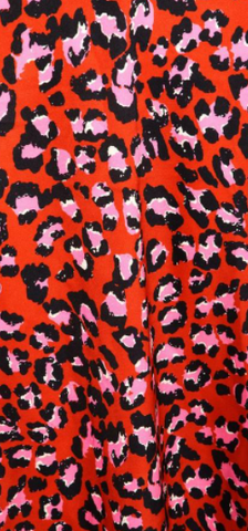 QUIZ - Leopard Satin Midi Dress - Designer Dress hire