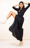DANCING LEOPARD - Dove Dress Black - Designer Dress hire