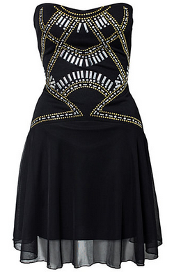 ELISE RYAN - Front Studded Waist Dress - Designer Dress hire