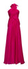 BCBGMAXAZRIA - Chartreuse Pleated Dress - Designer Dress hire 