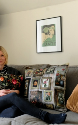 Emily Humphrey - Gallery Print Cushion - Designer Dress hire