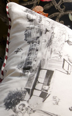 Emily Humphrey - Harrogate Panoramic Cushion - Designer Dress hire