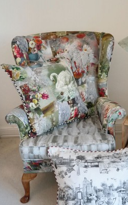 Emily Humphrey - Marche Aux Puces Cushion - Designer Dress hire